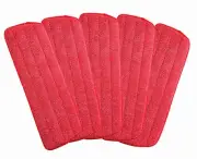 Microfiber Mop Replacement Heads for Wet/Dry Mops Floor Cleaning Pad Fit All ...