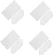 TEHAUX 4sets Flash Cards Index Cards Scratch Pads Mini Notepad Sheets Office Supplies Aesthetic Design School Use 100pcs*4