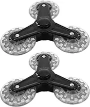 Operitacx 1Pair Replacement Stair Climbing Wheels for Shopping Cart Trolley Grey Utility Cart Wheels for Smooth Maneuverability and Space Saving Storage