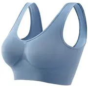 Women's Light Support Sports Bra Running Bra Open Back Bra Top Padded Fitness Leisure Sports Running Breathable Lightweight Soft Black White Pink Solid Colored