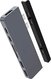 Hyper Hyperdrive Duo 7-in-2 USB-C Hub, Grey