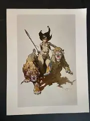 the Huntress - Frank Frazetta Poster Print 9x11