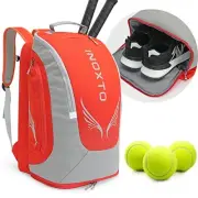 40L Tennis Backpack for Men & Women, Large Pickleball Bag With Orange