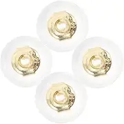 STOBOK Jewelry Findings and Supplies 4pcs Earring Backings Anti-Drop and Comfortable Earring Backing Support