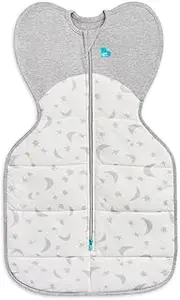 Love To Dream Swaddle Up, Extra Warm for Winter, Baby Swaddle, Arms Up Position, Twin Zip, 3.5TOG Wearable Blanket, Small (1-3 Months), White