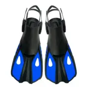 Unisex Diving Short Fins Swimming Flippers Snorkeling Foot Adjustable AdultTrain