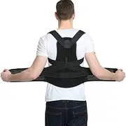 Corrector for Men and Women, X-5XL Back Brace, Provides Neck, Back, Shoulders, Adjustable Breathable Support
