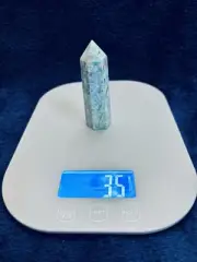 Amazonite Crystal Tower 175 Carats 35 Grams Genuine W/Net Bright Blue Healing