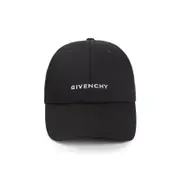 [Givenchy] Givenchy-Black Cotton W Curved Cap-Donna OS OS