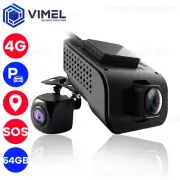 Dash Camera 4G GPS tracker Front and Rear Car 64GB Security Parking Hardwired
