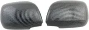 Gerrit for T&oyota Alphard 1998-2003 Car Replacement Exterior Door Side Rear View Mirror Cover Caps Reverse Shell Case Car Side Mirror Cover Exterior Mirrors (Color : Carbon Fiber Color)