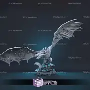 Viserion Ice Dragon Resin Sculpture Statue Model Kit Unpainted/Unassembled