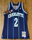Larry Johnson Charlotte Hornets Mitchell & Ness Hardwood Swingman Jersey Medium
