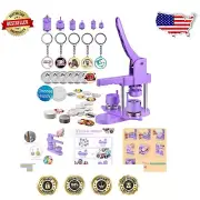Upgraded Button Press Machine: 320-Piece Kit for Customized Events & Parties
