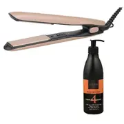 Cabello Silk Smooth Styler (Gold) + Leave On Moisture 'Keep Me Hot' - Combo