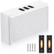 Wired Doorbell Chime with 2 Lighted Push Buttons, 16V 10VA Two Sounds Front a...