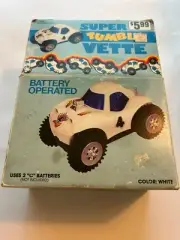 Super Tumbler Vette Childs Vtg Battery Operated Car 1983 New Old Stock Orig. Box
