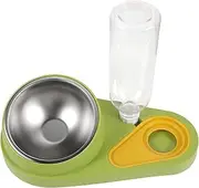 PEPLAYTAL Pet Food Bowl with Automatic Water Dispenser Skid Dog Feeder for Dogs Non Tip Design Convenient Pet Feeding