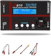 Daiilg D610 120W 10A Battery Balance Charger Discharger Smart Battery Charger for LiPo/LiFe/LiHV/Li-Ion/NiCD/NiMH/2-20V PB