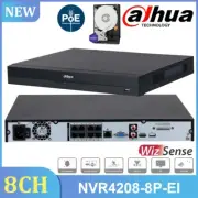 Dahua 8CH POE NVR H.265 Playback Video Recorder Camera System NVR4208-8P-EI