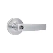 Gainsborough Brushed Satin Chrome Neue Aurora Entrance Lever Set