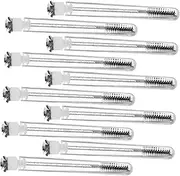 Generic 10pcs Eyelash Curling Brush Eyelash Brush Wands Eyelash Mascara Eye Lashes Lash Wand Tube Mascara Wand Mascara Guard for Eyelashes Eyelash Extension Brush Spollies Plastic Black