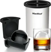 Clear Ice Cube Maker, 2.5 Inch Stainless Steel Crystal Large Clear Ice Ball Make
