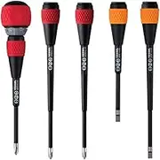 Vessel Ball Grip Ratchet Screwdriver Set Replaceable Shank Unit with Toolkit