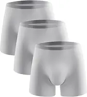 [JEShifangjiusu] Mens Boxer Briefs Ice Silk Bikini Briefs G-String T-Back Undies Cotton Modal Seamless Panties Underwear 3-Pack