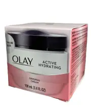 Olay Active Hydrating Cream, Face Moisturizer 100 mL Original Cream