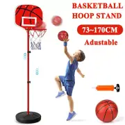 Net Mini Kid Indoor Hoop Ring Adjustable Backboard Outdoor Basketball Sports Toy