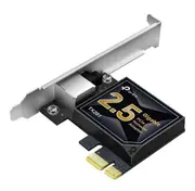 TP-LINK TX201 2.5 Gigabit PCI Express Network Adapter Low-Profile & Full-Height Brackets 1× PCI Express 2.1 x 1, 1× RJ45 Gigabit/Megabit Port (NIC)