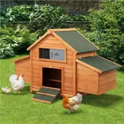 Alopet Chicken Coop Rabbit Hutch Large House Run Cage Wooden Outdoor Pet Hutch