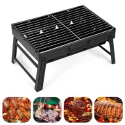 Portable Grill BBQ Charcoal Grill Super Mini Grill Stainless Steel Tool Kit Outd