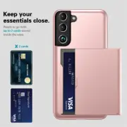 Card Hard Case For Samsung S20 S21 S22 S23 S24 FE S25 Edge Note 10 20 Plus Cover