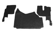 Black Eco Leather Floor Mats Covers for Renault Gama T420 Manual RightHandDrive