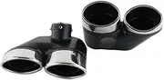 One Pair Statinless Steel Car Exhaust Tips Compatible For Benz W220 S350 S320 S500 Muffler Tip Exhaust Tips TailPipe Nozzle