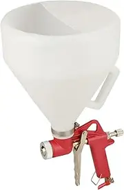 Spray Gun, Aluminum Components with Plastic Cup, 3 Nozzles, Easy Pull Trigger, Versatile for Drywall, Stucco, Pool Deck Sealant, with Handle, 6L Capacity, Nozzle Sizes