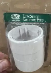 EuroSurge Voltage Valet Adaptor Plug Model GBC Schuko Europe Australia