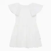 [Chloé] White cotton dress with embroidery 14 Y White