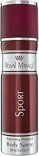 Royal Mirage Sport Deodorant Body Spray for Men 200 ml