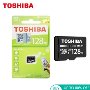 東芝存儲卡 M203 16GB 32GB SDHC 高速 100MB/S 64GB 128GB Micro SD 卡 U