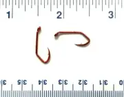 100 Matzuo 140060 Red Chrome Sickle Baitholder Fish Hooks size 8