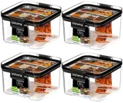 4 Pack Sistema Ultra Tritan Container 460ML Plastic Food Storage