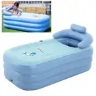 Portable Foldable Bathtub Adult Inflatable Bath Tub Tub Home Spa Warm Water Tub