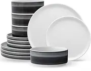 [Noritake] ColorStax Ombre Jet 12-Piece Set, Service for 4, Multicolor