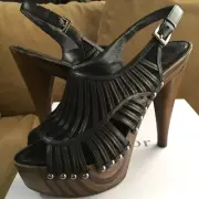 Christian Dior Temptation Sandals EU size 40, black leather, worn once