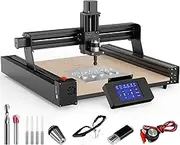 TwoTrees TTC 450 CNC Router Machine, 0.01 Engraving Accuracy 3-Axis CNC Engraver Machine, for Engraving, Cutting MDF, Acrylic, Nylon, Solid, Wood, PCB, Carbon Fiberboard, Carving Area 460 * 460 mm