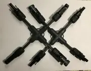 MC4 "X" M/M/M/F F/M/M/M Solar Panel Cable Branch Connector Made In USA UL Listed