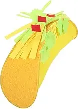 BESTOYARD Taco Hat Prop for Boys and Girls Fun Festival Costume Accessory Comfortable Fabric Mexican Party Hat for Cosplay Easy to Wear for Celebrations and Themed Events